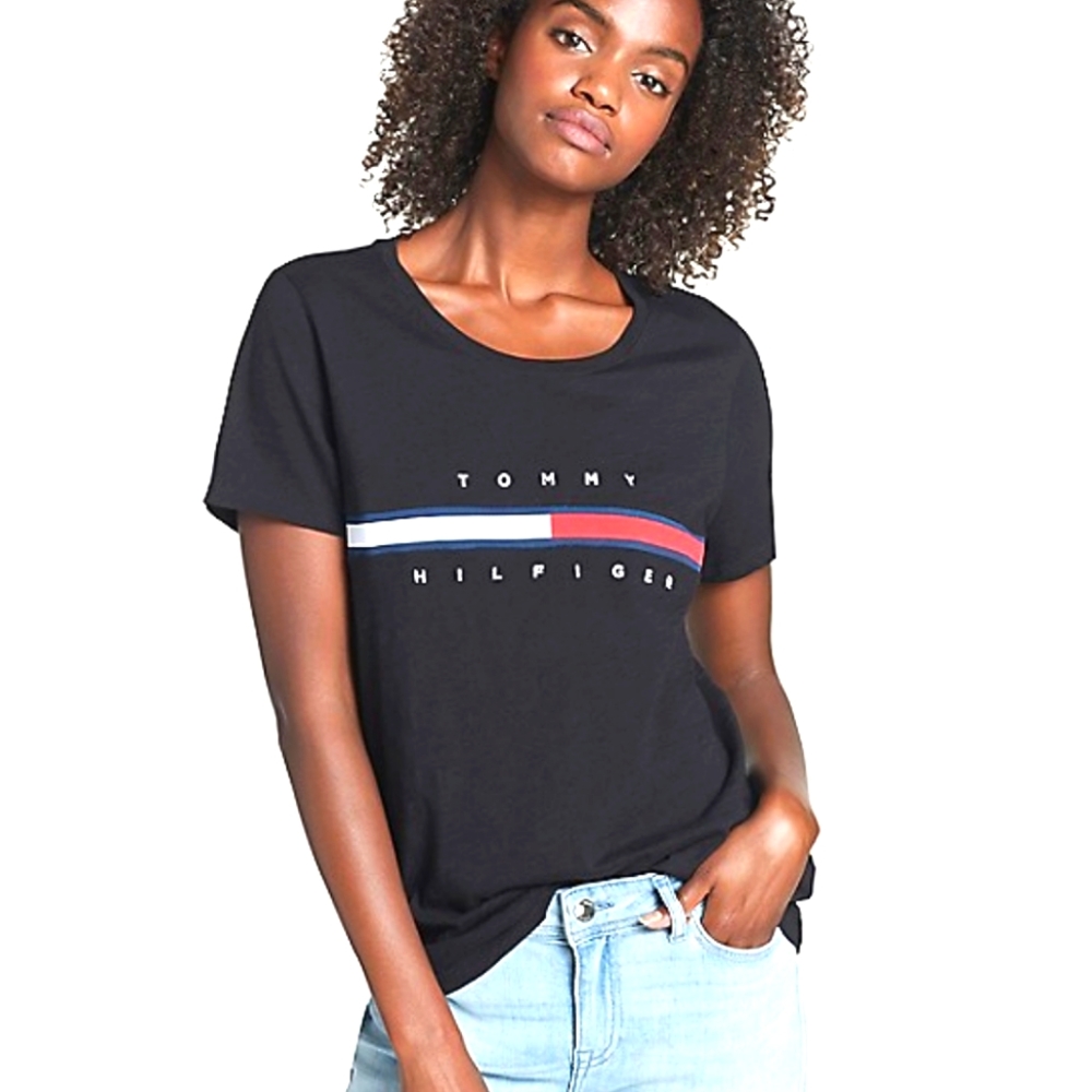 Tommy Hilfiger Tina Short Sleeve Tee Black